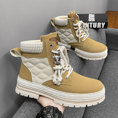 High-Top Sports All-Match Student Boots - Stylish Platform Shoes for Men - Buy Center