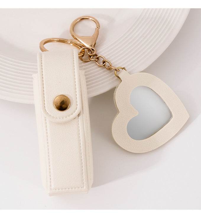 Modern Small Mirror Lipstick Pack Keychain Pendant - Stylish Clutch Accessory - Buy Center