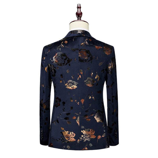 Men's Creative Printed Tie Suit Set - Stylish Blazer & Pants for 2025 - Buy Center