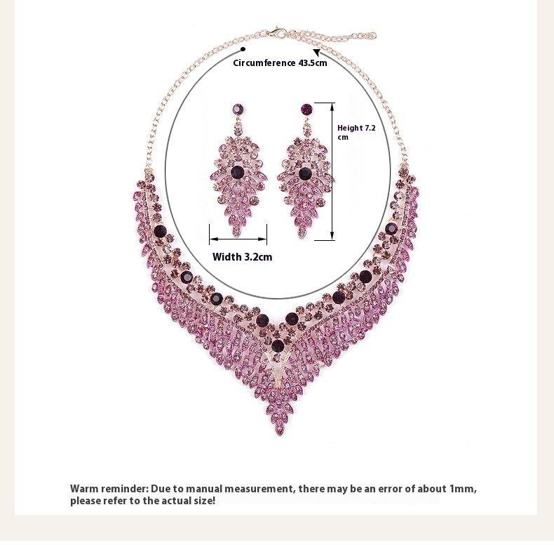 Buy Center Retro Delicate Necklace & Earrings Set - Floral Design Jewelry - Buy Center