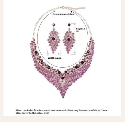 Buy Center Retro Delicate Necklace & Earrings Set - Floral Design Jewelry - Buy Center