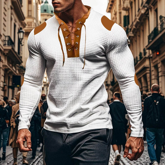 Buycenter Waffle Pullover - Multicolor Long Sleeve Sports Top for All Sizes - Buy Center