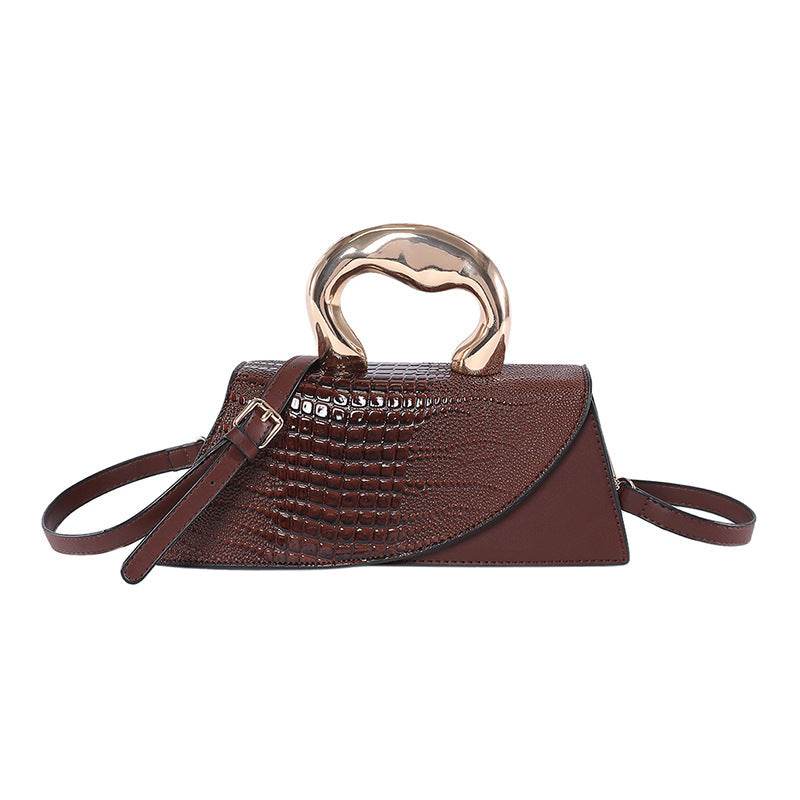 Retro Crocodile Pattern Messenger Bag - Premium Stylish Shoulder Bag - Buy Center