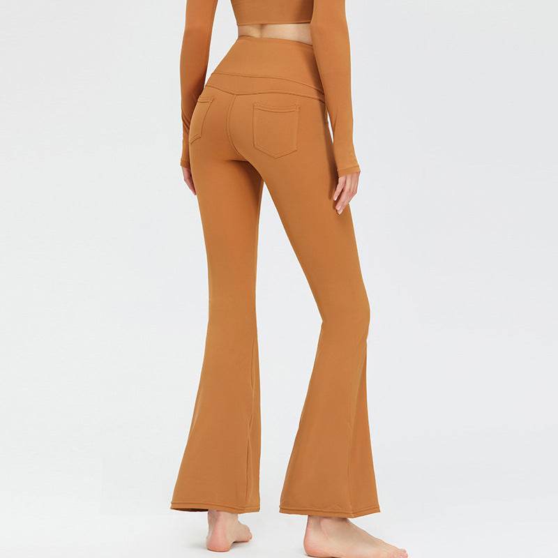 High Waist Peach Yoga Pants - Super Stretch Fitness Leggings for Women - Buy Center