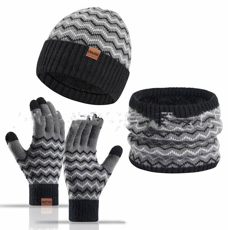 Men's Winter Warm Neck Warmer Hat - Stylish Knitted Beanie for Cold Weather - Buy Center