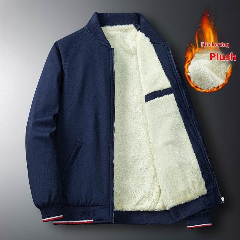 Buycenter Men's Casual Business Baseball Uniform - Trendy One-Piece Trench Coat - Buy Center