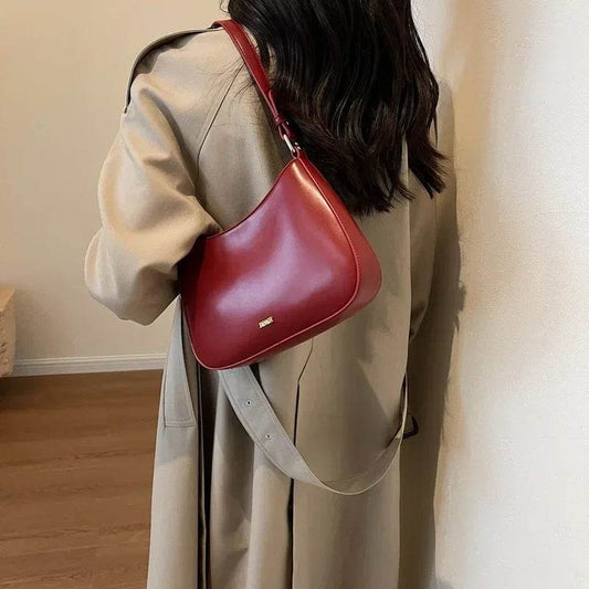 Luxury Red Leather Crossbody Bag - Stylish Designer Sling Handbag - Buy Center