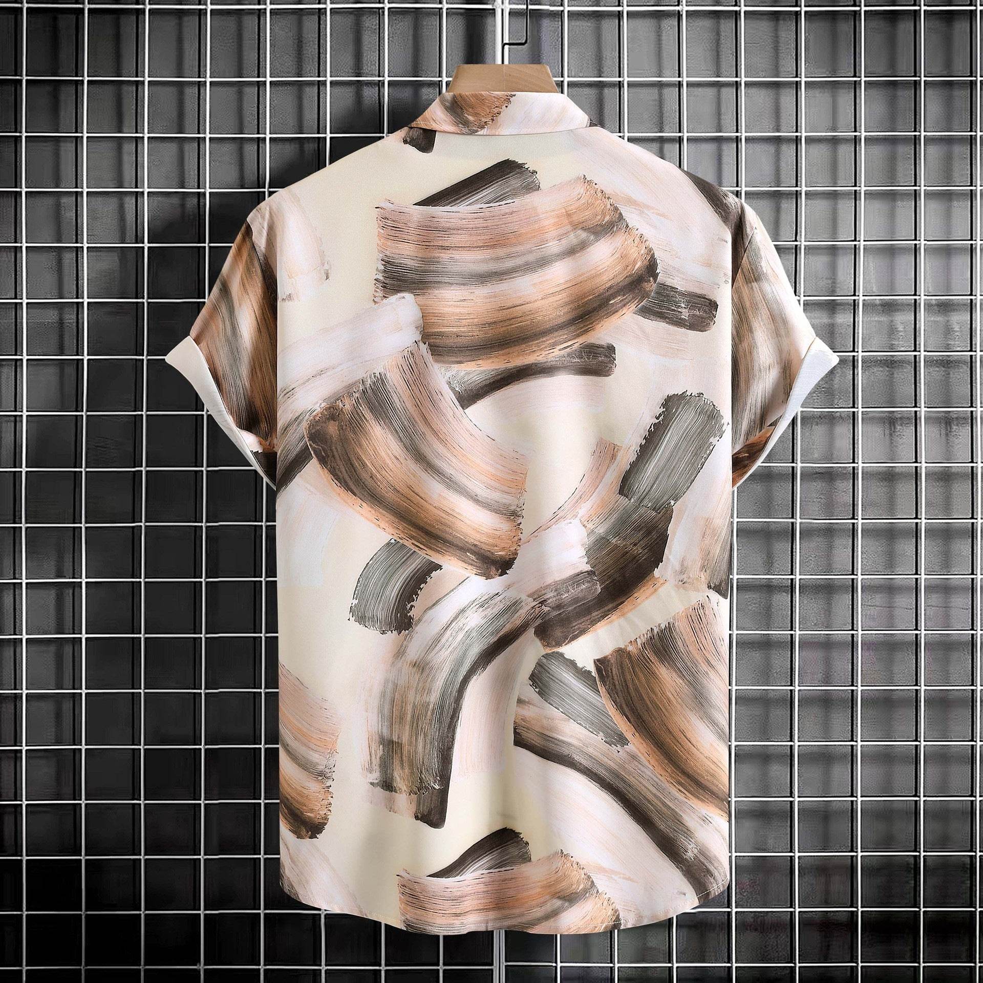 Plus Size Men's Casual Shirt - Trendy Floral Print for Stylish Looks - Buy Center