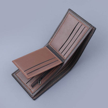 Stylish Men's Short Clip Coin Purse - Elegant Wallet for Daily Use - Buy Center