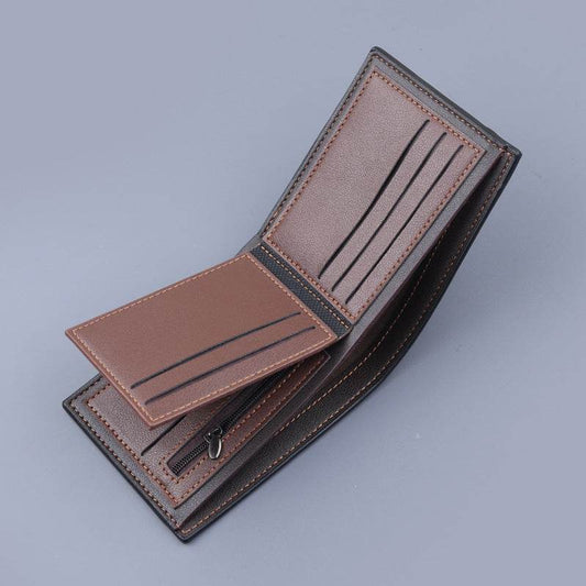 Stylish Men's Short Clip Coin Purse - Elegant Wallet for Daily Use - Buy Center