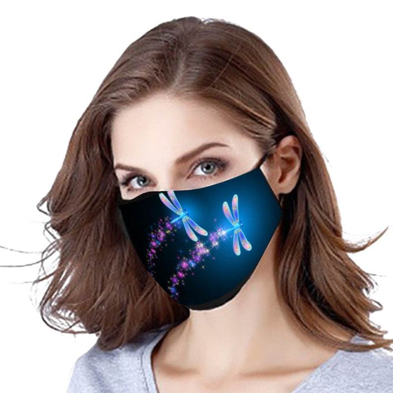 Butterfly Print Cotton Face Mask - Washable, Stylish, Comfortable Design - Buy Center