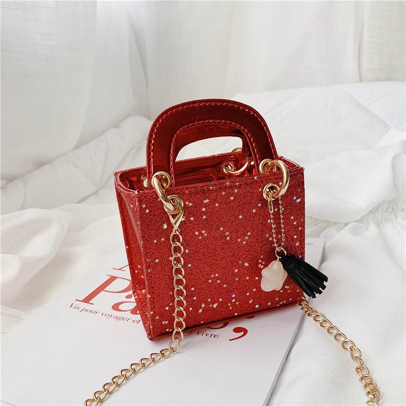 Kids' Sequined Shoulder Bag - Stylish PU Design for Boys' Essentials - Buy Center