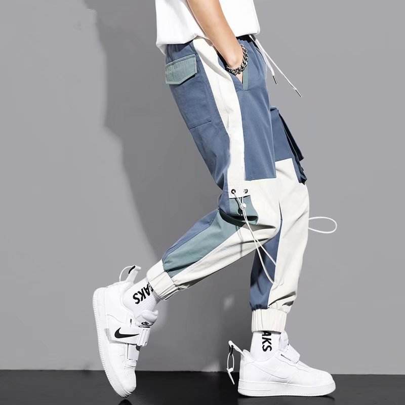 Men's Ankle-Tied Drawstring Cargo Pants - Stylish & Comfortable Design - Buy Center