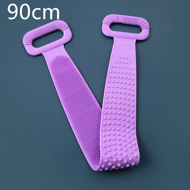 Premium Bath Towel Silicone Rubbing Back Towel - Double-Sided Comfort - Buy Center
