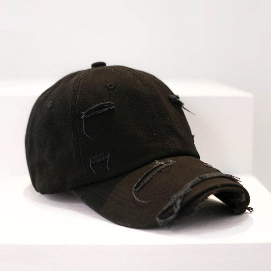 Buycenter Men's Ripped Baseball Cap - Vintage Hip Hop Style, Multiple Colors - Buy Center