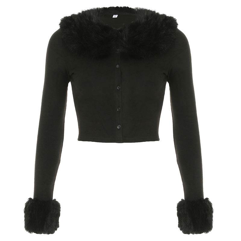 Women's Slim Fit Long Sleeve Black Cardigan - Stylish Blazer Coat 2025 - Buy Center