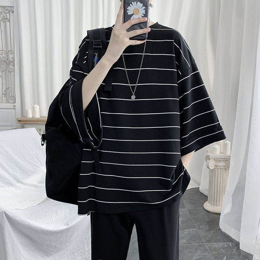 Summer Half Sleeve Batwing T-Shirt for Boys - Trendy Loose Style - Buy Center