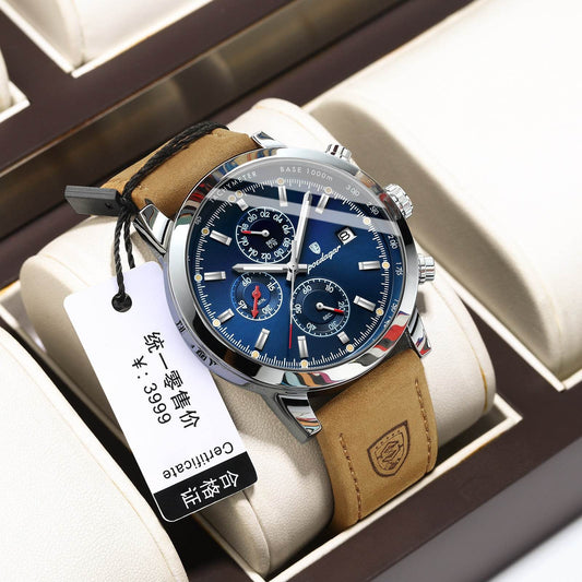 Multifunctional Waterproof Men's Quartz Watch - Stylish & Durable Design - Buy Center