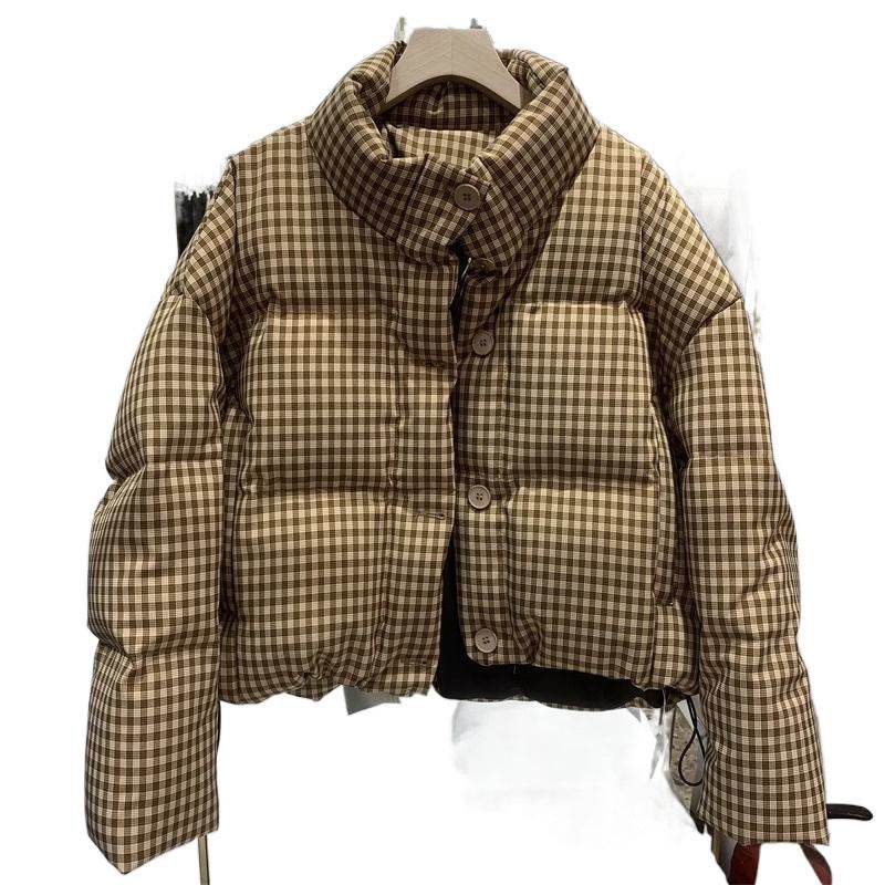 Stylish Thickened Puffer Jacket for Women - High Waist Cotton Winter Wear - Buy Center