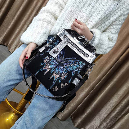 Delicate Rhinestone Butterfly Shoulder Bag - Premium Stylish Evening Accessory - Buy Center