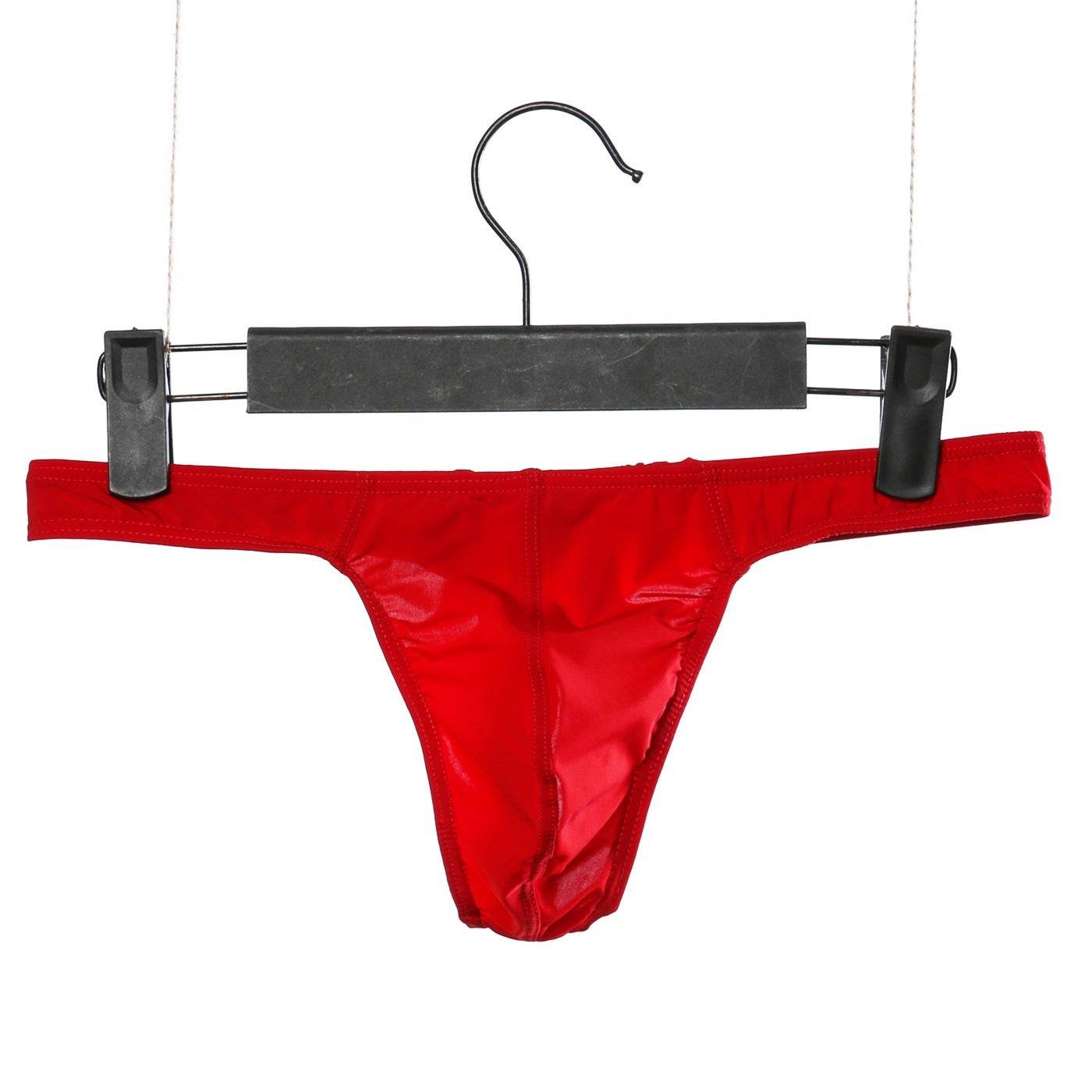 Men's Low Waist Ice Silk Thong Underpants - Breathable & Sexy Design - Buy Center
