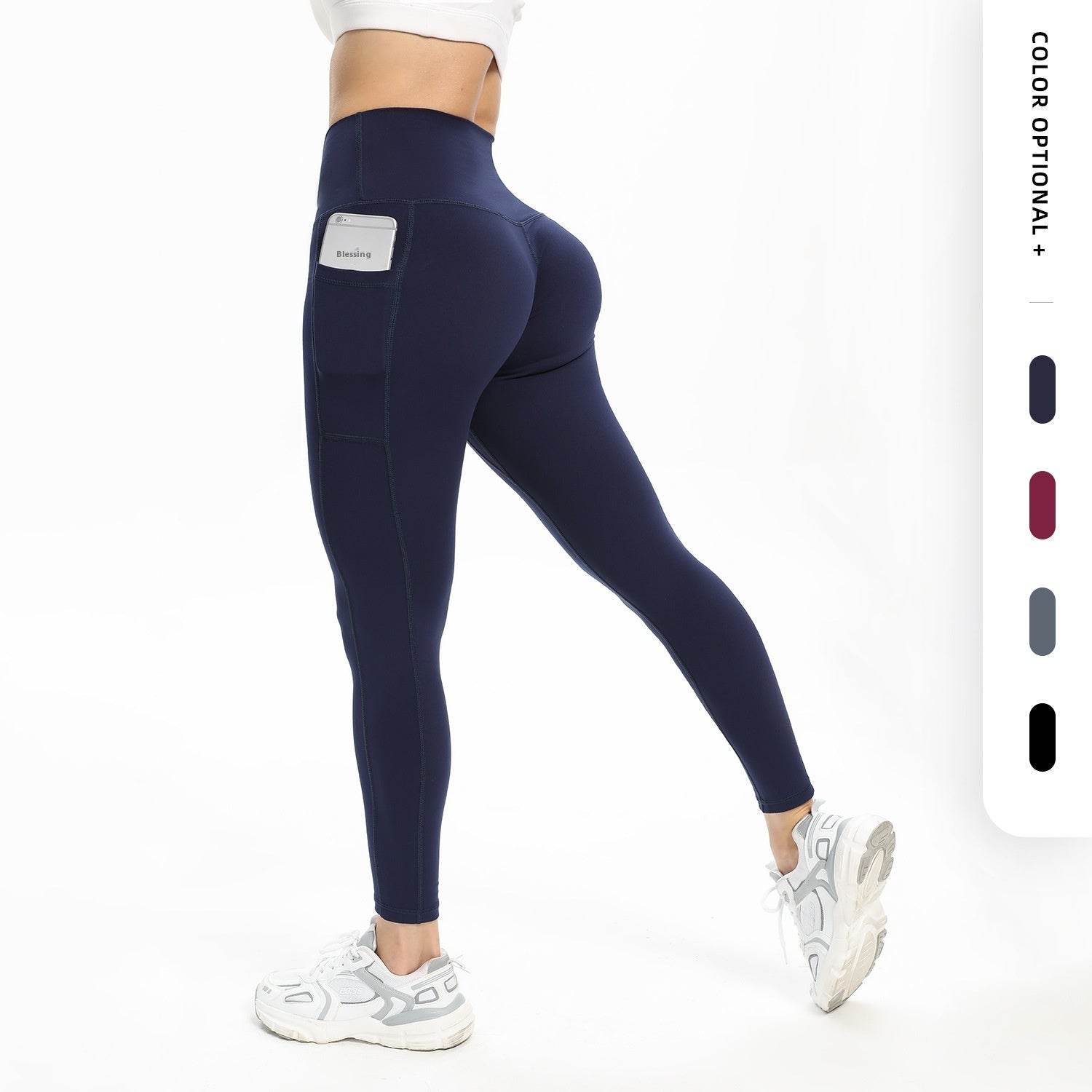 Women's High Waist Yoga Pants - Slim Fit, Pockets for Workouts 2025 - Buy Center