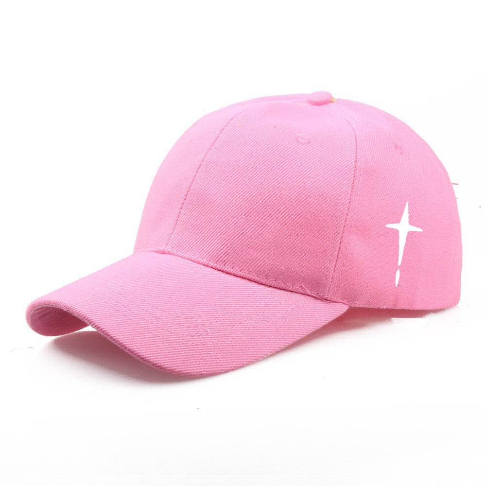 Stylish Men's Adjustable Baseball Cap - Trendy 3D Cotton Cross Print - Buy Center