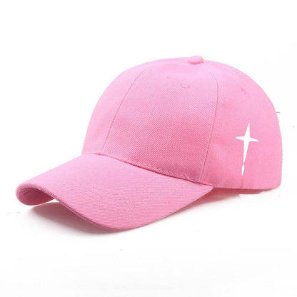 Stylish Men's Adjustable Baseball Cap - Trendy 3D Cotton Cross Print - Buy Center