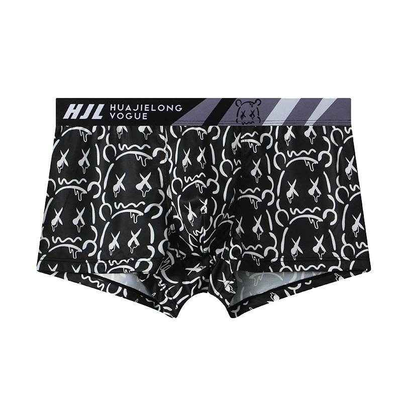 BuyCenter Men's Slim Fit Multi-Color Boxers - Breathable Ice Silk Comfort