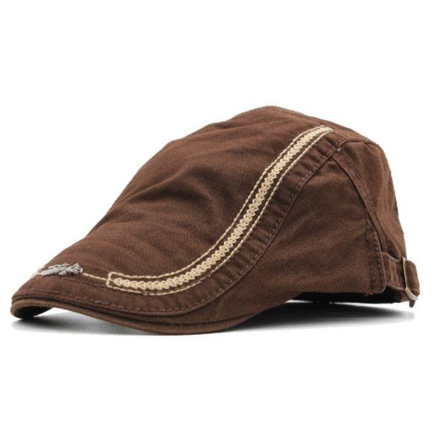 Men's Sun Protection Peaked Cap - Adjustable & Breathable Retro Style - Buy Center