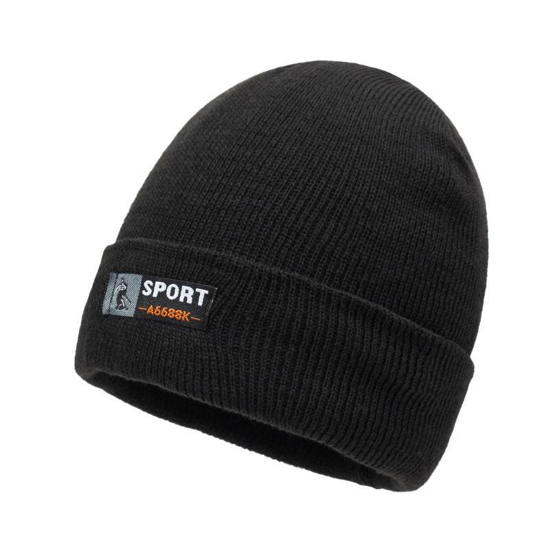 Stylish Winter Knitted Hat - Retro Dome Crown, Windproof Acrylic Cap - Buy Center