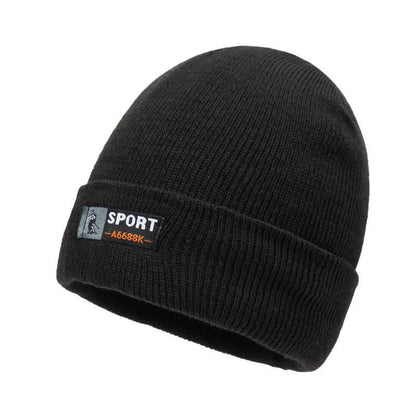 Stylish Winter Knitted Hat - Retro Dome Crown, Windproof Acrylic Cap - Buy Center