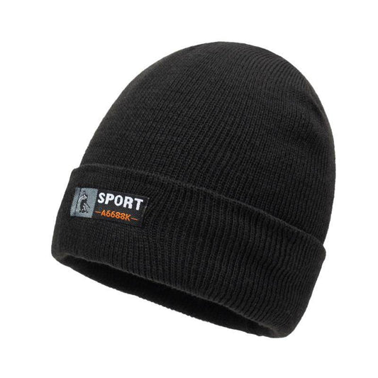 Stylish Winter Knitted Hat - Retro Dome Crown, Windproof Acrylic Cap - Buy Center