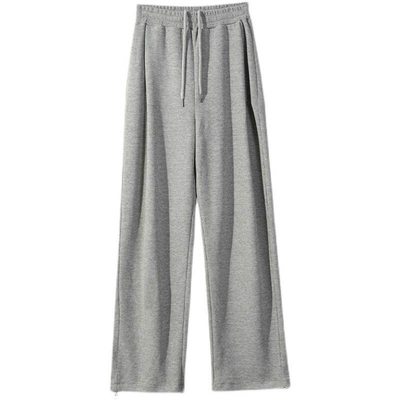 Men's Straight Wide Leg Knitted Sweatpants - Comfortable Cotton Style 2025 - Buy Center