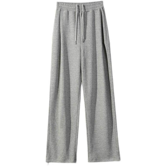 Men's Straight Wide Leg Knitted Sweatpants - Comfortable Cotton Style 2025 - Buy Center