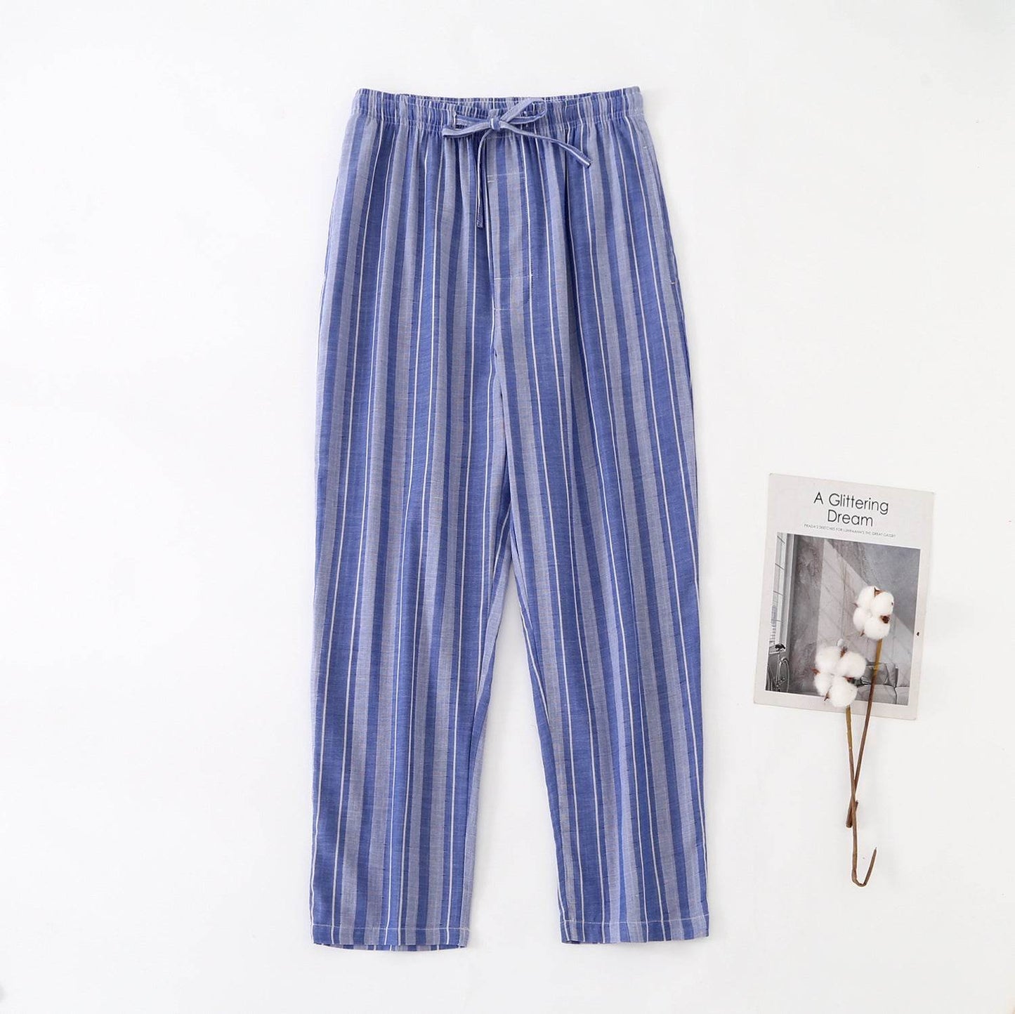 Buycenter Men's Thin Cotton Pajamas - Comfortable & Breathable Sleepwear - Buy Center