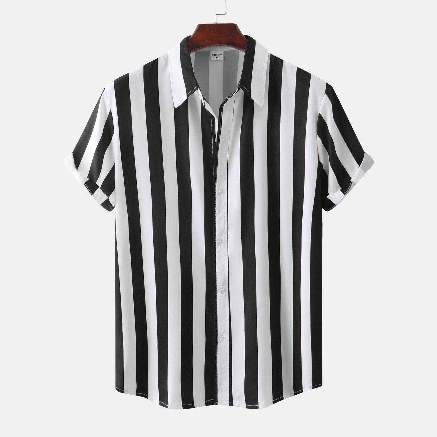 Men's 3D Printed Short Sleeve Shirt - Casual Cotton Blend Cardigan 2025 - Buy Center