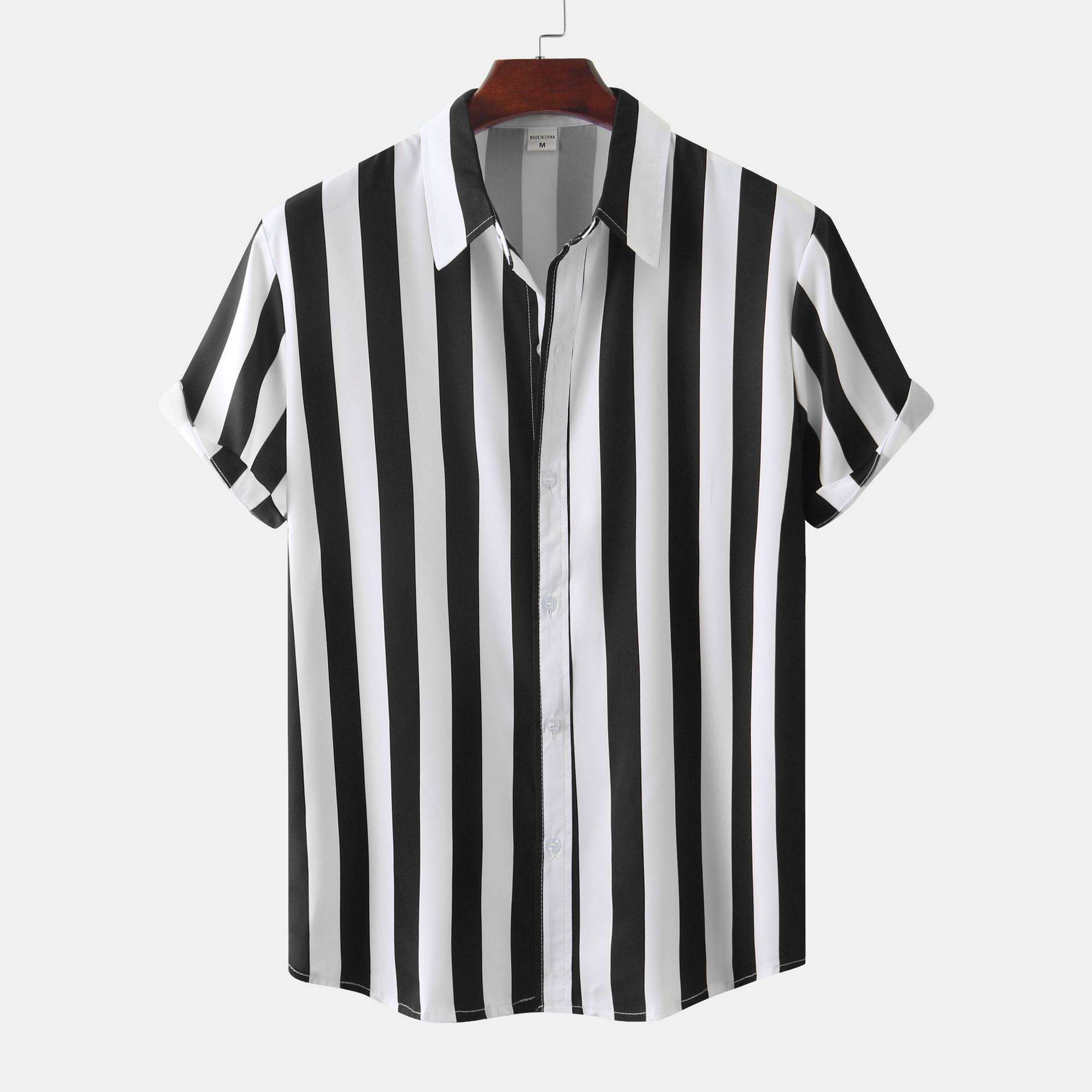 Men's 3D Printed Short Sleeve Shirt - Casual Cotton Blend Cardigan 2025 - Buy Center