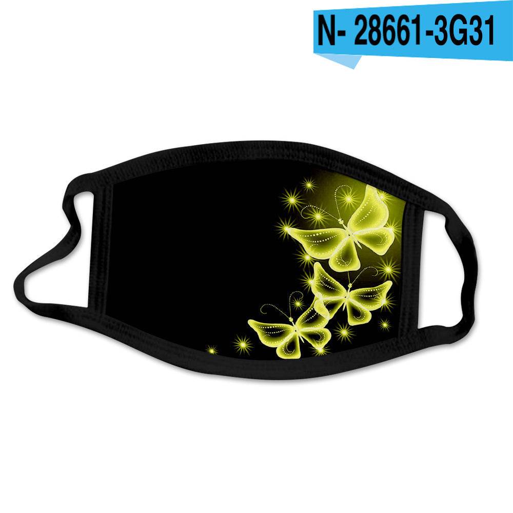 Butterfly Print Cotton Face Mask - Washable, Stylish, Comfortable Design - Buy Center