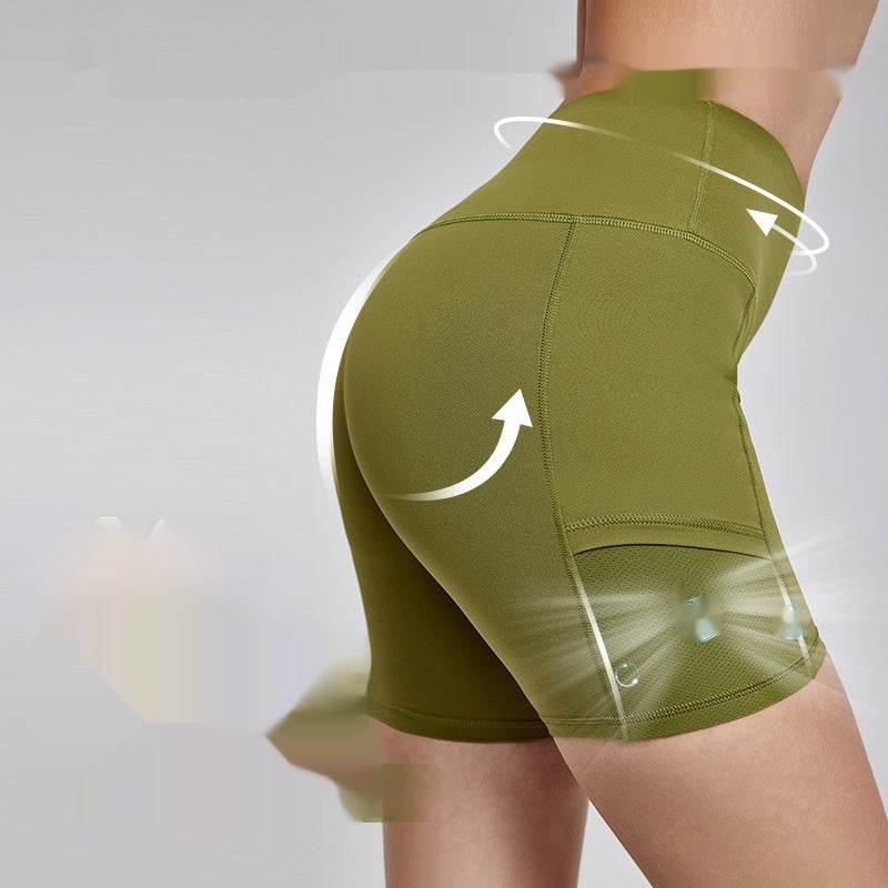Buycenter Antibacterial Lycra Sports Shorts - Slim Fit with Pockets - Buy Center