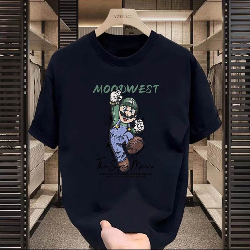 Buycenter High Street Printed Motorcycle T-Shirt - Short Sleeve for Casual Style - Buy Center