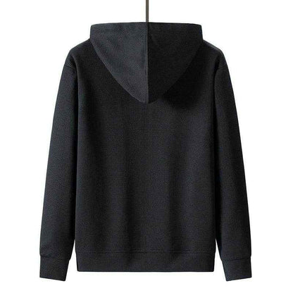 Men's Trendy Waffle Hooded Sweater Suit - Casual Style for Sports & Leisure
