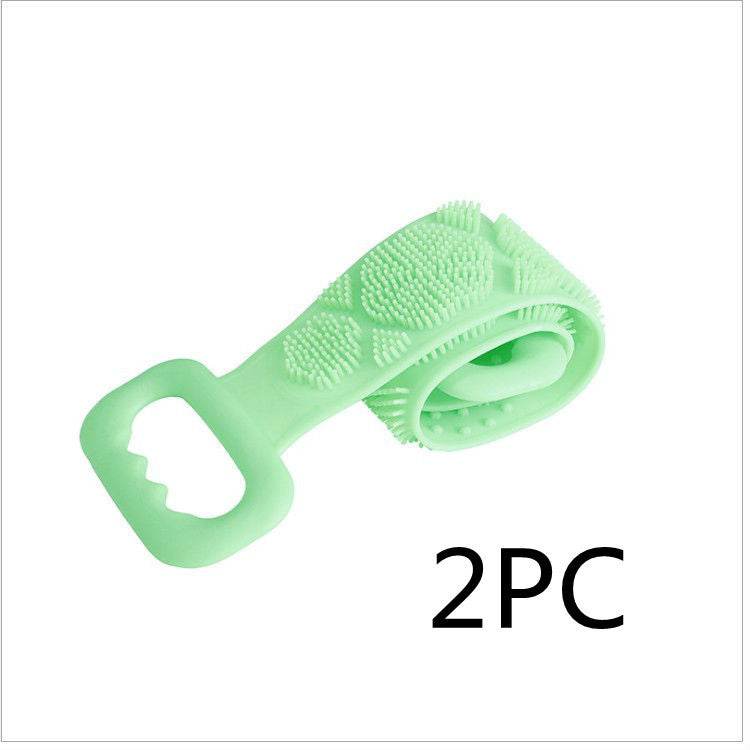 Premium Bath Towel Silicone Rubbing Back Towel - Double-Sided Comfort - Buy Center