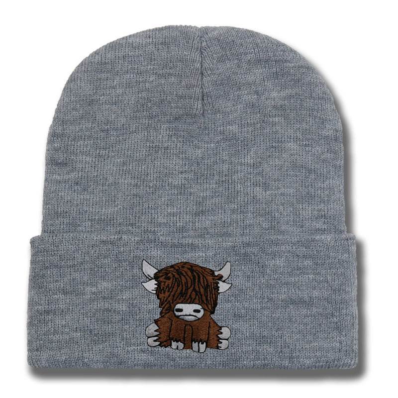 Cartoon Long Hair Yak Knitted Hat - Stylish and Warm Winter Fashion - Buy Center