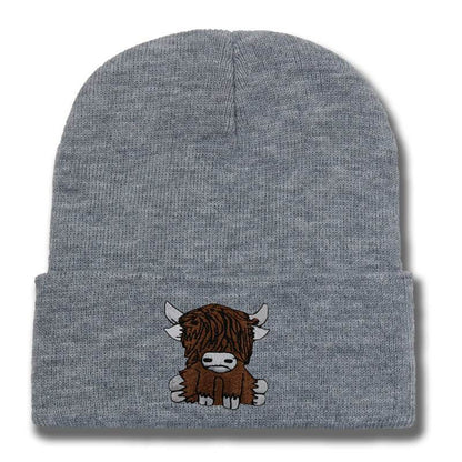 Cartoon Long Hair Yak Knitted Hat - Stylish and Warm Winter Fashion - Buy Center