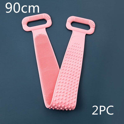 Premium Bath Towel Silicone Rubbing Back Towel - Double-Sided Comfort - Buy Center