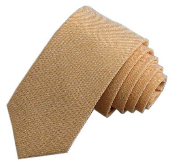 Casual Cotton and Linen Men's Narrow Tie - Stylish 6cm for Any Occasion - Buy Center