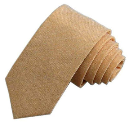 Casual Cotton and Linen Men's Narrow Tie - Stylish 6cm for Any Occasion - Buy Center