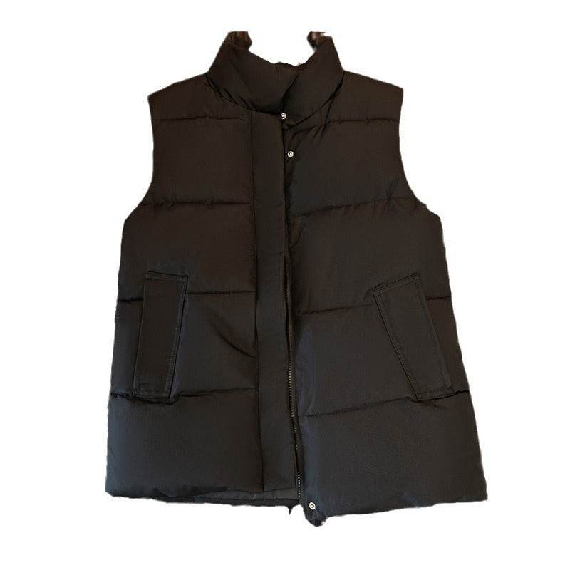 Women's Down Cotton Vest - Trendy Korean Style for Autumn & Winter - Buy Center