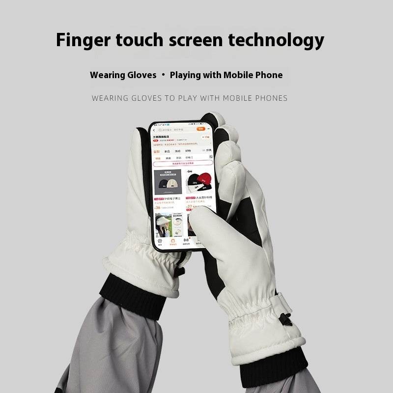 Women's Waterproof Touchscreen Gloves - Fleece Lined & Non-Slip for Winter - Buy Center